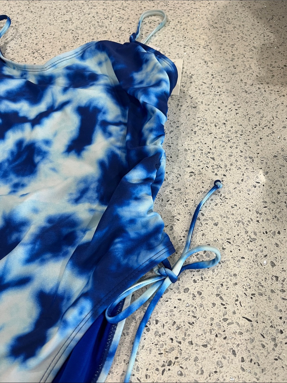 Cyn&Luca Blue Tie-Dye One-Piece Swimsuit - Picture 2 of 7